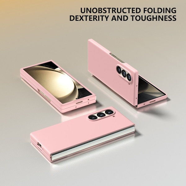 Hårdt cover med gummieret overflade til Samsung Galaxy Z Fold 6 Rosa