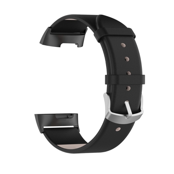 Ægte Læderrem Fitbit Charge 6 Sort