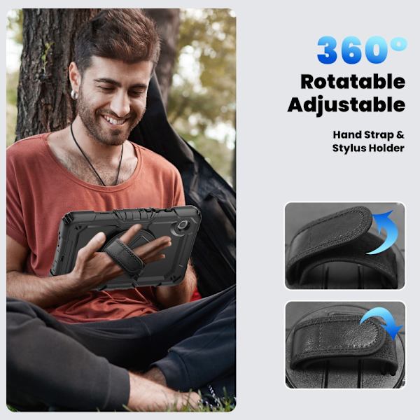 Samsung Galaxy Tab A9 Stødsikkert Hybridcover Sort