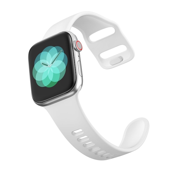 Silikonrem Apple Watch Series 10 46mm Hvid