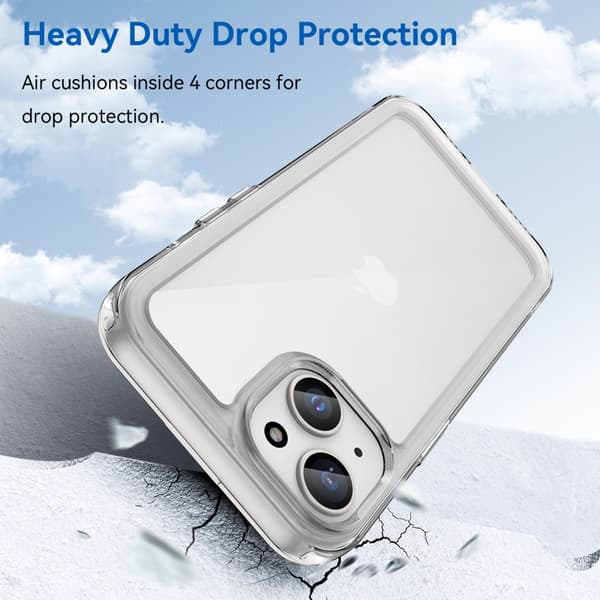 Hybrid Edge Skal iPhone 15 Plus Transparent