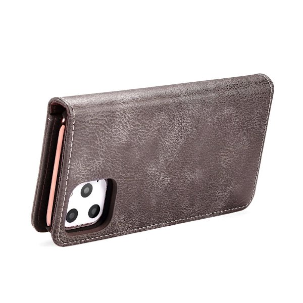 DG.MING 2-in-1 Magnet Wallet iPhone 11 Pro Max Brown