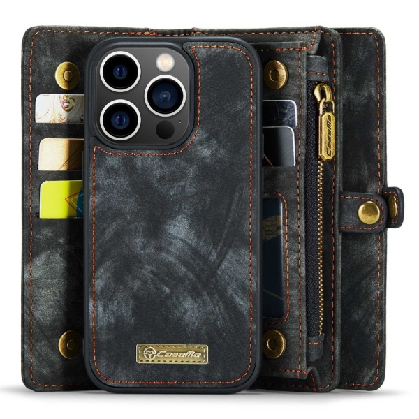 CaseMe Multi-Slot 2 i 1 Pungetui iPhone 14 Pro Max Sort