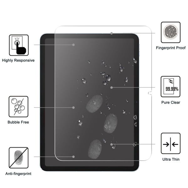 iPad 10.9 2022 (10th gen) Skärmskydd Härdat Glas 0.3mm