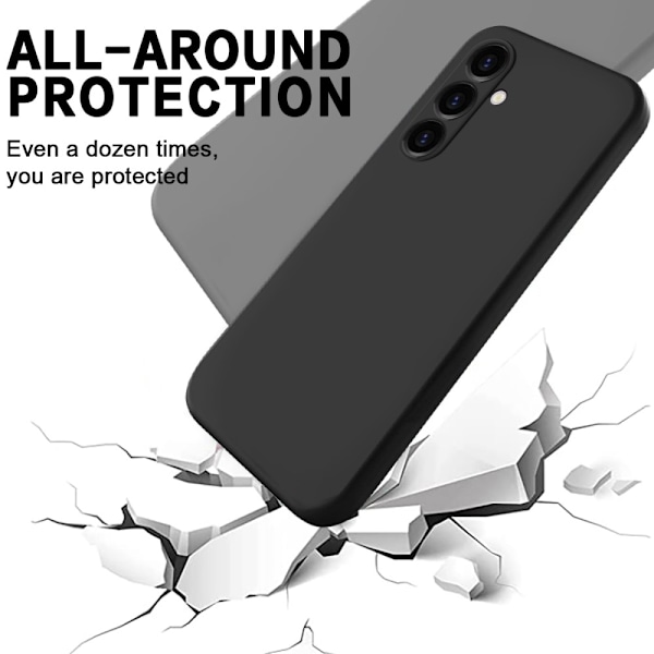 Silikonskal Samsung Galaxy S24 FE Sort