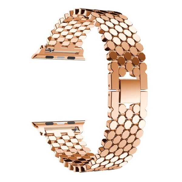 Polygon Metal armbånd Apple Watch 42mm Rose Gold