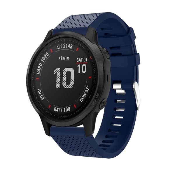 Silikonearmbånd Garmin Fenix 5S Plus Blå