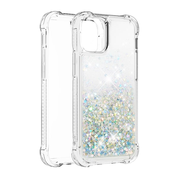 Glitter Bling TPU-kotelo iPhone 13 Hopealle