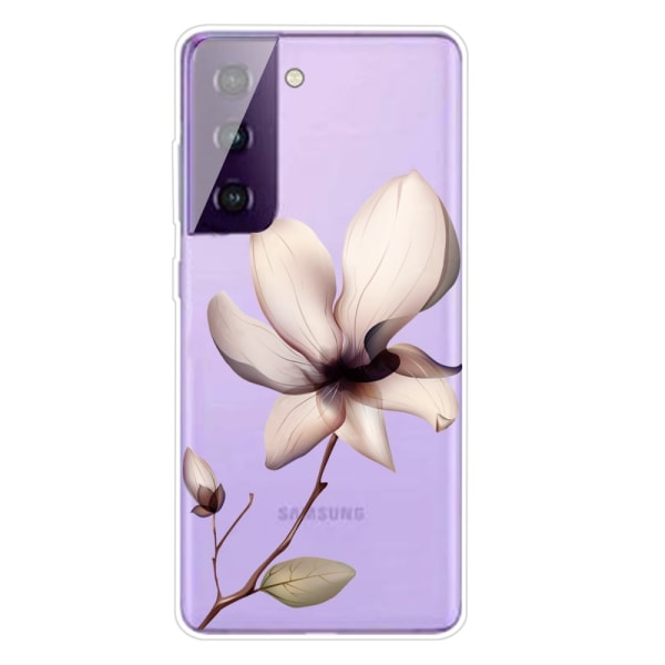 Blødt TPU Cover Blomster Samsung Galaxy S21 Plus