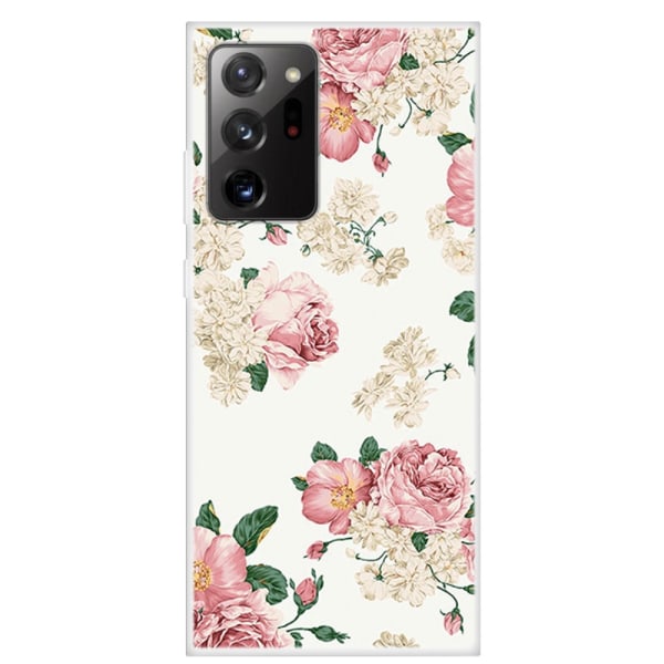 Pehmeä TPU-kuori Galaxy Note 20 Ultra Flowers