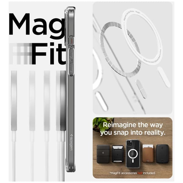 Spigen Ultra Hybrid MagSafe Skal iPhone 15 Plus Vit