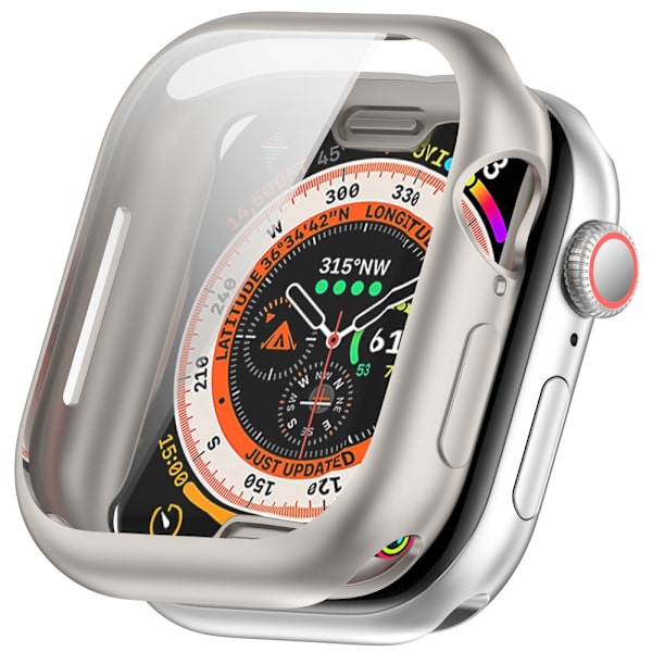 Fuldt dækkende TPU-skal til Apple Watch Series 10 46mm Champagne-guld