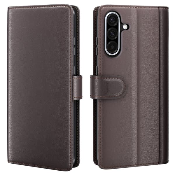 Äkta Läderfodral Samsung Galaxy A56 Brun