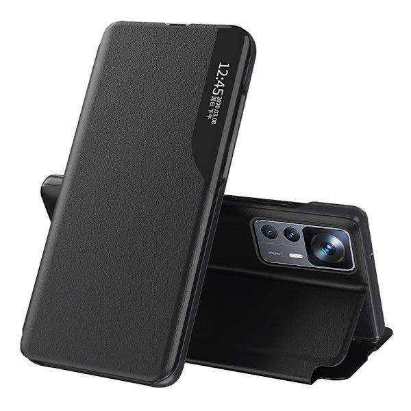 Xiaomi 12T -kotelo näytöllä, musta