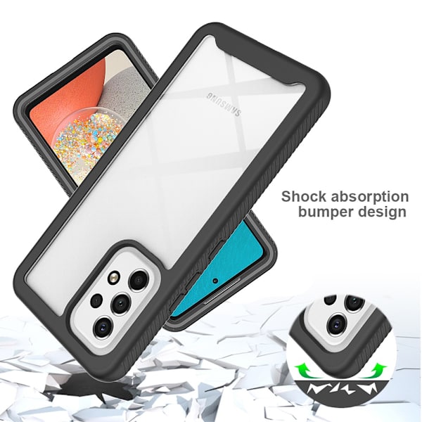 360 Full Cover Edge Case Samsung Galaxy A53 Musta