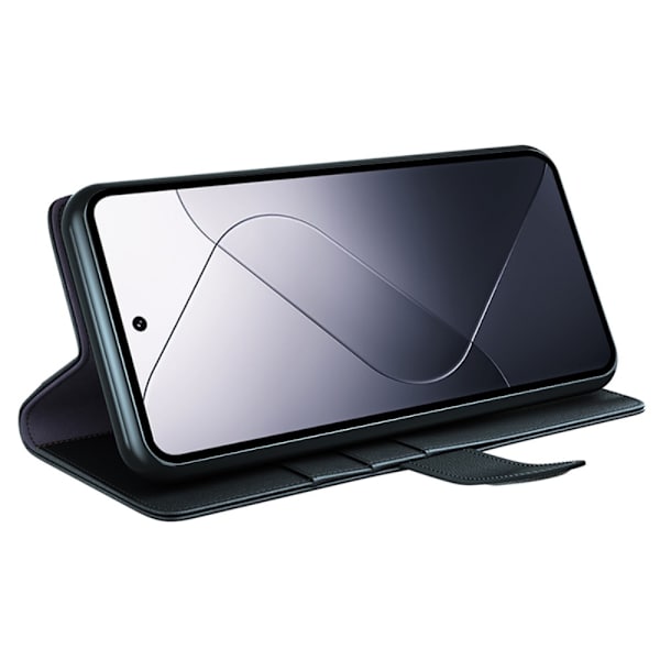 Ægte læderetui Xiaomi 14 Sort