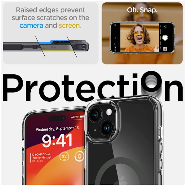 Spigen Ultra Hybrid MagSafe Cover iPhone 15 Grafit