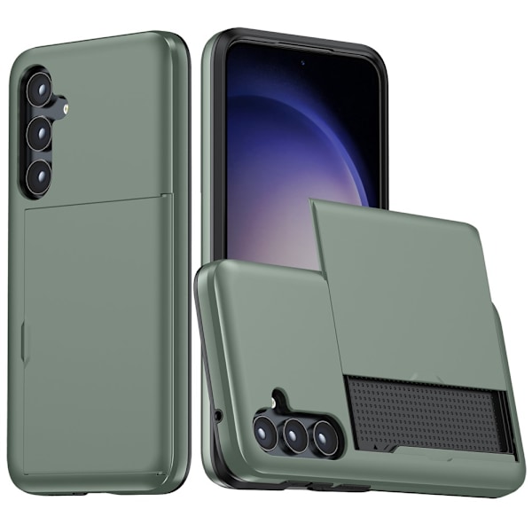 Samsung Galaxy S25 Kotelo Korttitasku Vihreä