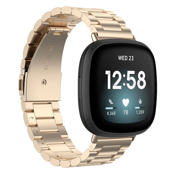 Metallarmband Fitbit Versa 4/Sense 2 Champagne Guld