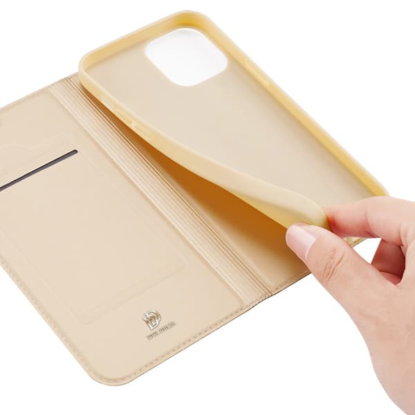 Dux Ducis Skin Pro Nahkakotelo iPhone 13 Pro Max Kulta
