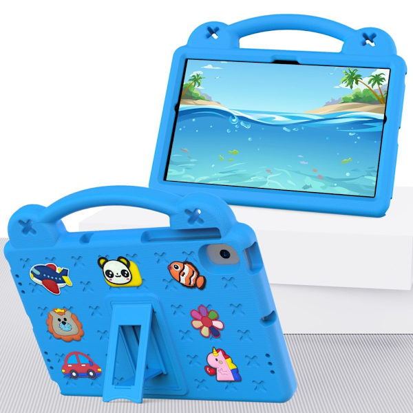 Stødsikkert EVA-cover til Samsung Galaxy Tab A8 10.5 med kickstand - Blå