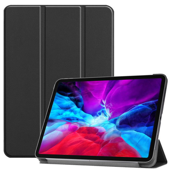 iPad Pro 12.9 4. generation (2020) Etui Tri-fold Sort