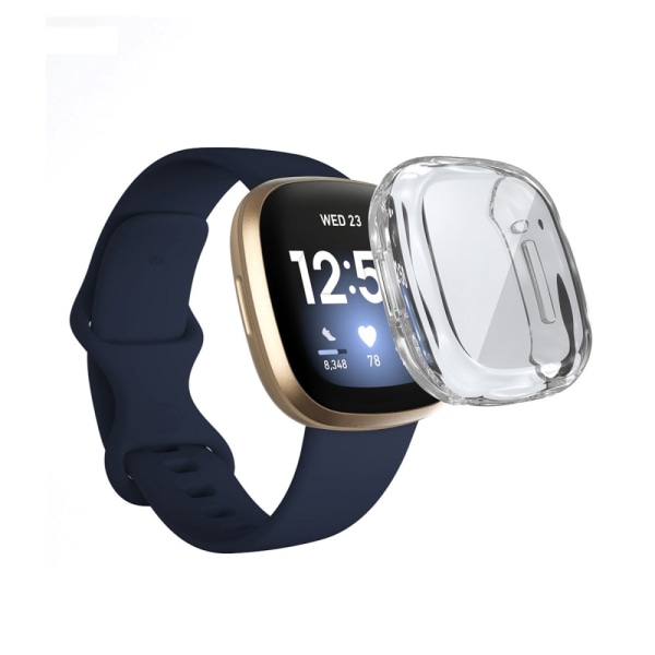 HAT PRINCE Full Cover TPU Case Fitbit Versa 3/Sense Transparent