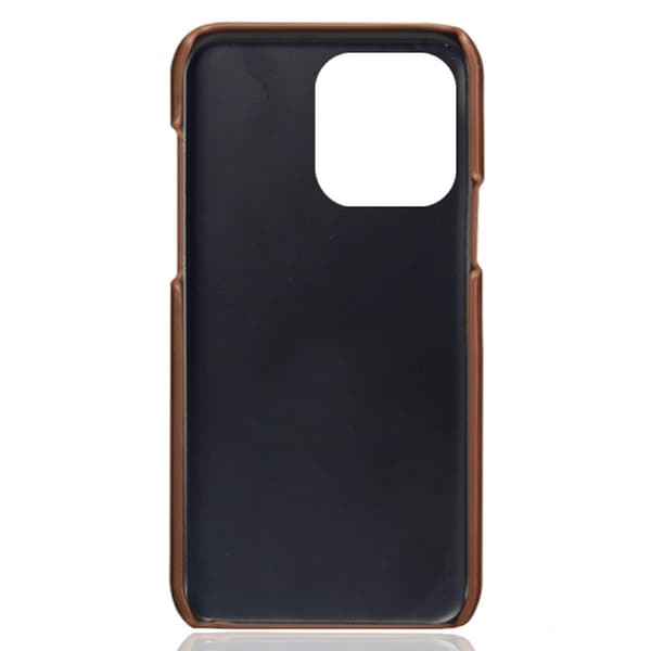 Läderskal Med Kortfack iPhone 14 Pro Max Brun