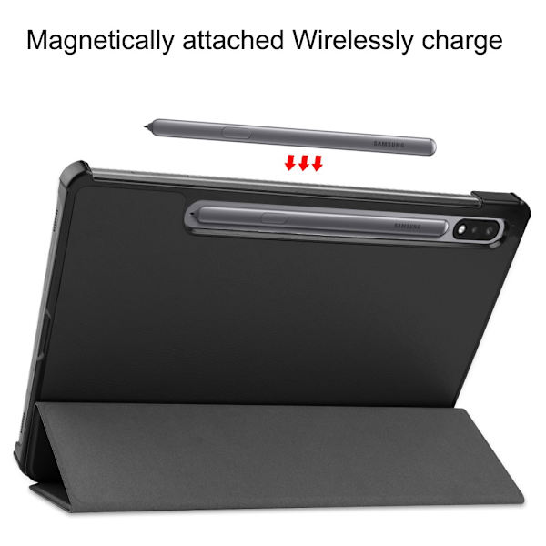 Samsung Galaxy Tab S7/S8 Etui Tri-fold Sort