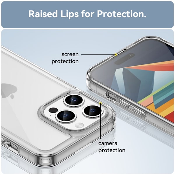 Hybrid Edge Case iPhone 15 Pro Transparent
