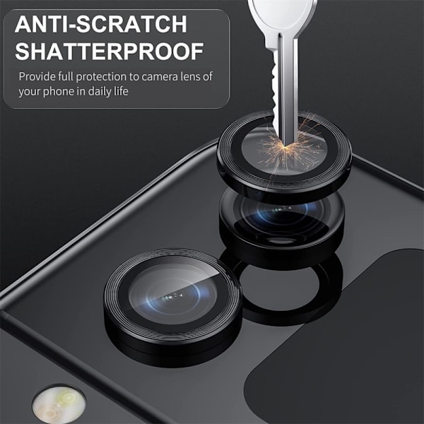 Hat Prince Härdat Glas Linsskydd Samsung Galaxy Z Flip 5 Rosa