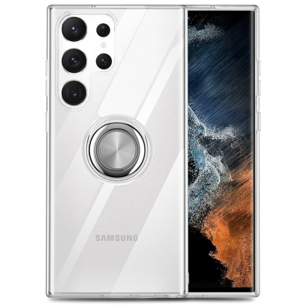 Kansirenkaan pidike Samsung Galaxy S23 Ultra Transparent