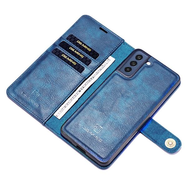 DG.MING 2-in-1 Magnet Wallet Samsung Galaxy S21 FE Blue