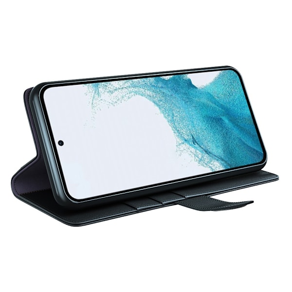 Äkta Läderfodral Samsung Galaxy A54 Svart