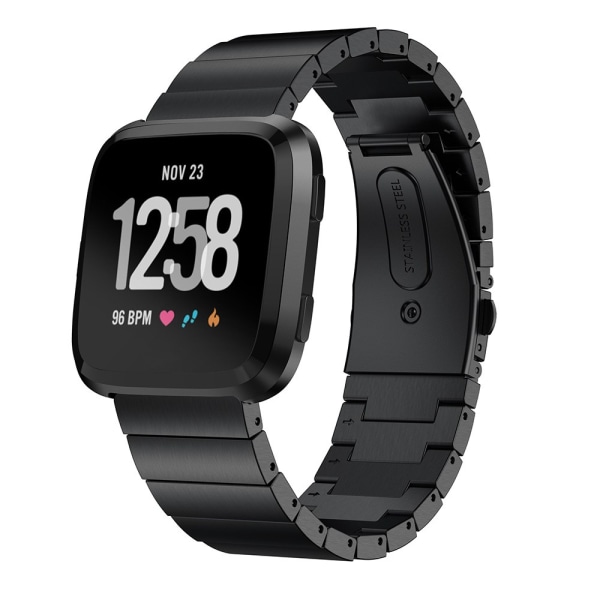 Lænkearmbånd Fitbit Versa/Versa 2 Sort