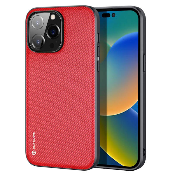 Dux Ducis Fino -sarjan kuori iPhone 14 Pro Max -punainen
