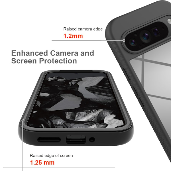 Allround Cover Skal Google Pixel 9 Pro XL Sort