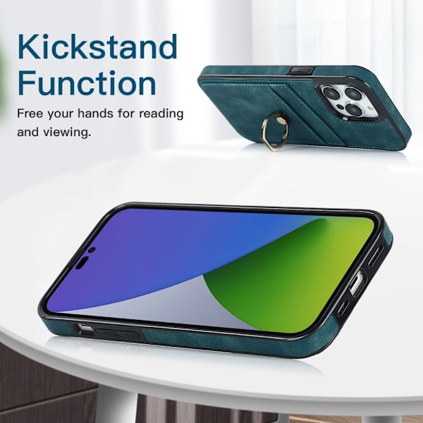 iPhone 14 Pro Kortfack Skal Ring Grön