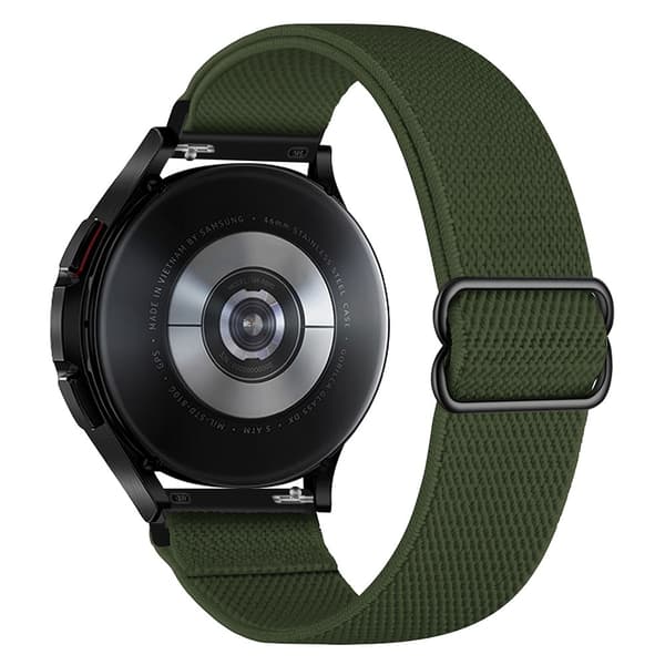 Elastiskt Nylonarmband Garmin Vivoactive 6 Mörkgrön