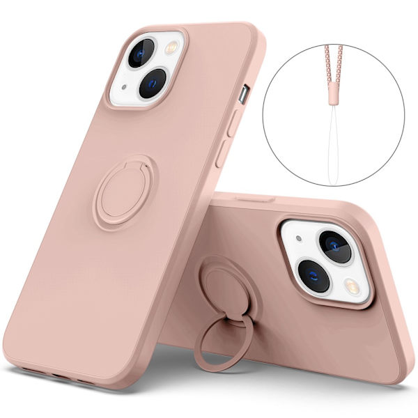 iPhone 14 Plus Skal Med Ringholder Rosa
