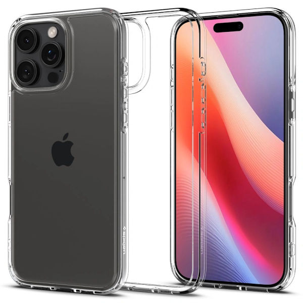 Spigen iPhone 16 Pro Max -kuori Ultra Hybrid Crystal Clear
