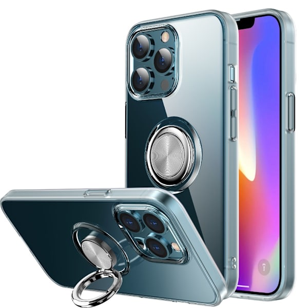 Etui med Ringholder til iPhone 13 Pro Transparent