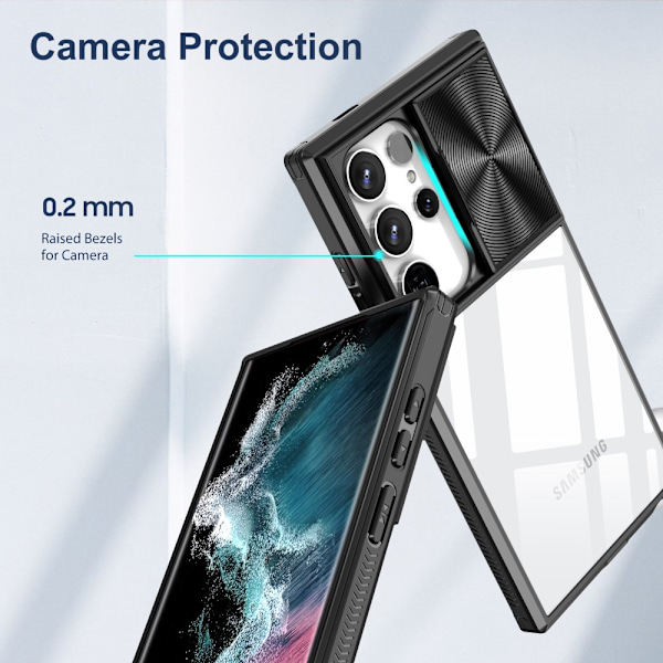 Cover Med Kamerabeskyttelse Samsung Galaxy S25 Ultra Sort