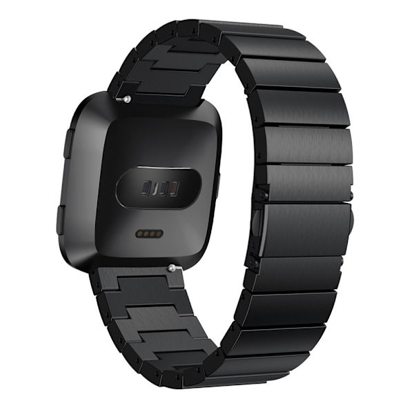Fitbit Versa/Versa 2 musta teräsranneke