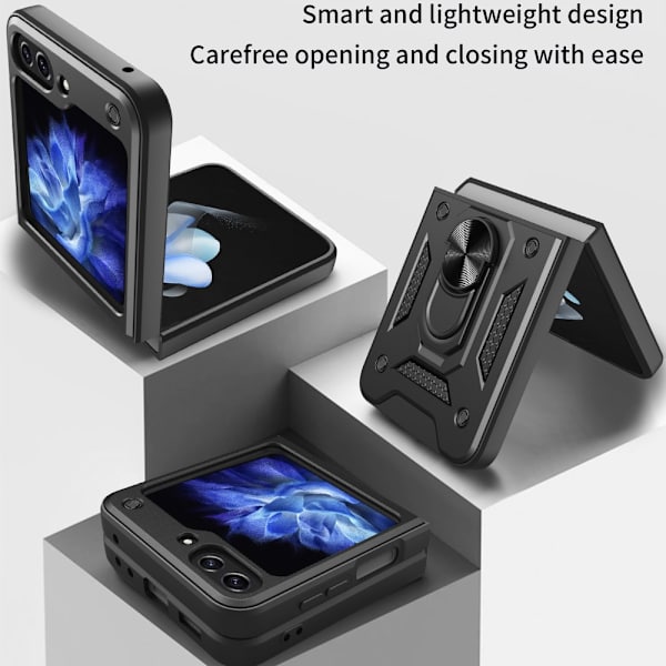 Hybridskal Samsung Galaxy Z Flip 6 Ringholder Sort