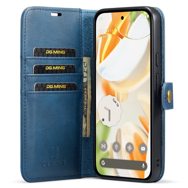 DG.MING 2-in-1 Magneetilla Varustettu Lompakko Google Pixel 9 Sini