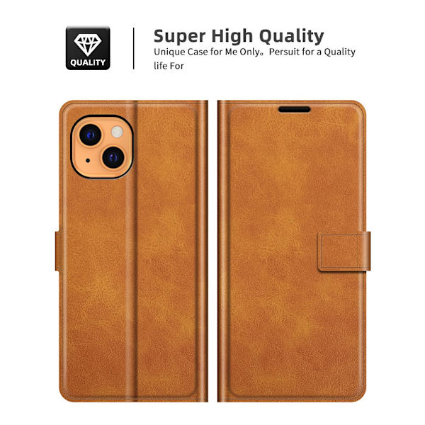 iPhone 13 Læderpung Cognac