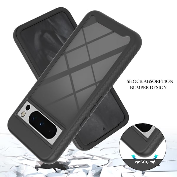 Allround Cover Skal Google Pixel 8 Pro Sort