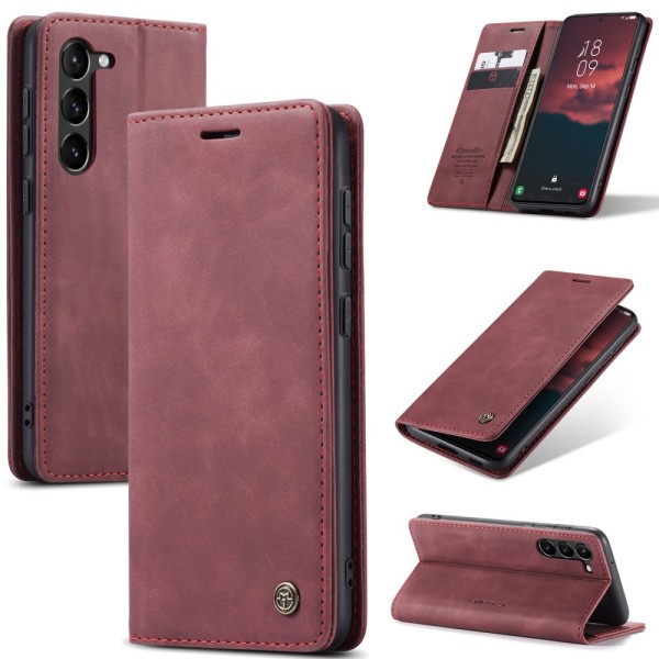 CaseMe Slim Plånboksfodral Samsung Galaxy S24 Röd