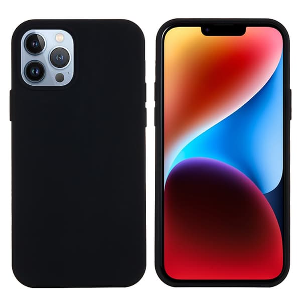 Silikonskal iPhone 15 Pro Svart